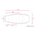 C-Racer Universal Fully Covered Flat Track Seat - SCR4FC C-Racer Universal Fully Covered Flat Track Seat - SCR4FC